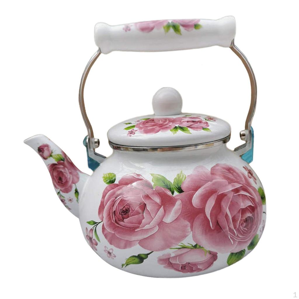 Eleganter Emaille-Teekessel, 5 l, für den Heim- und Bürogebrauch