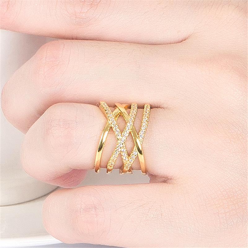 Yihua Roumei Line Entangle Love Rings
