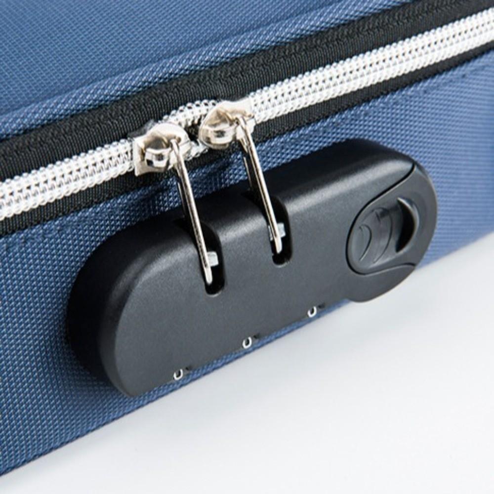 Canvas Password Lock Pen Box Stationery Portable Organizer Box Large-Capacity Pencil Case  Gifts