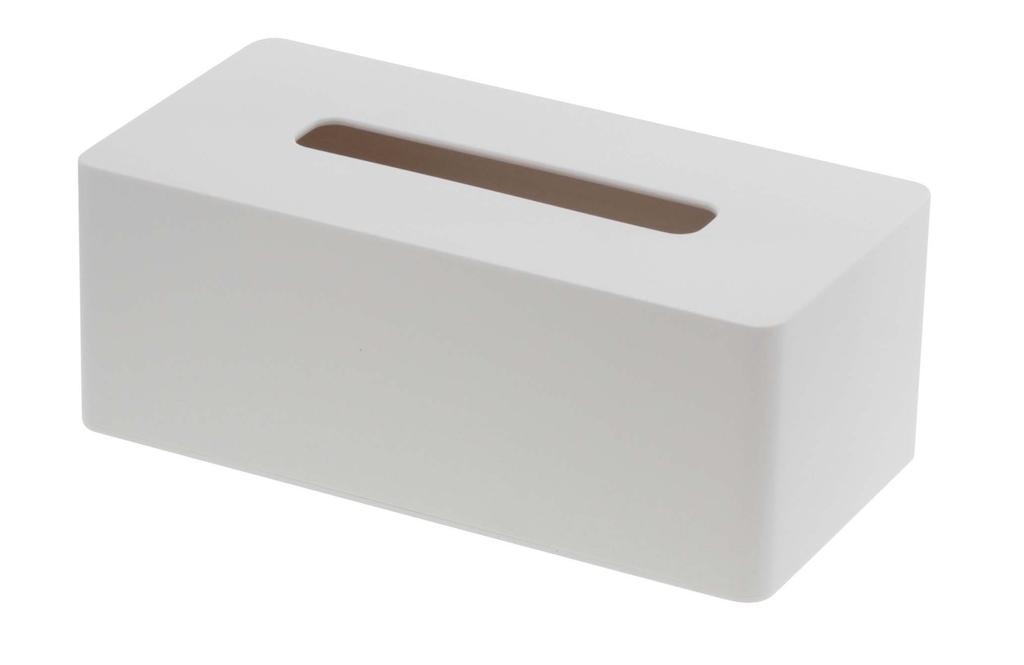 Yamazaki Tower Moisturizing Tissue Thick Tissue W26 X D13 X Model 3901 Case, White, Compatible, Approx. H10cm,