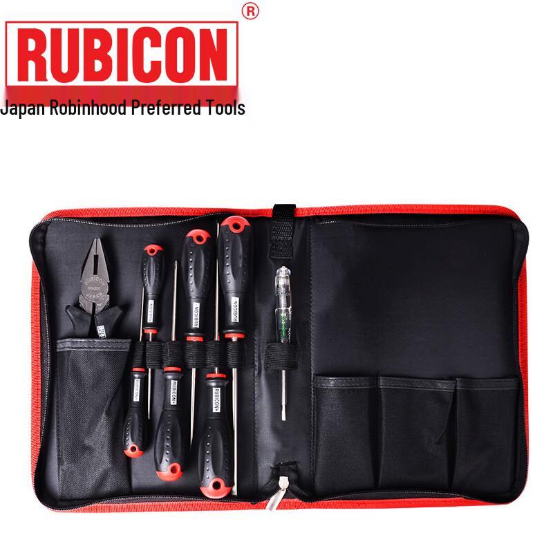 RUBICON 500-8C 8-Piece Dual-Color Handle Screwdriver Set 1
