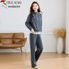 Woodpecker Women's Striped Hooded Loungewear Set