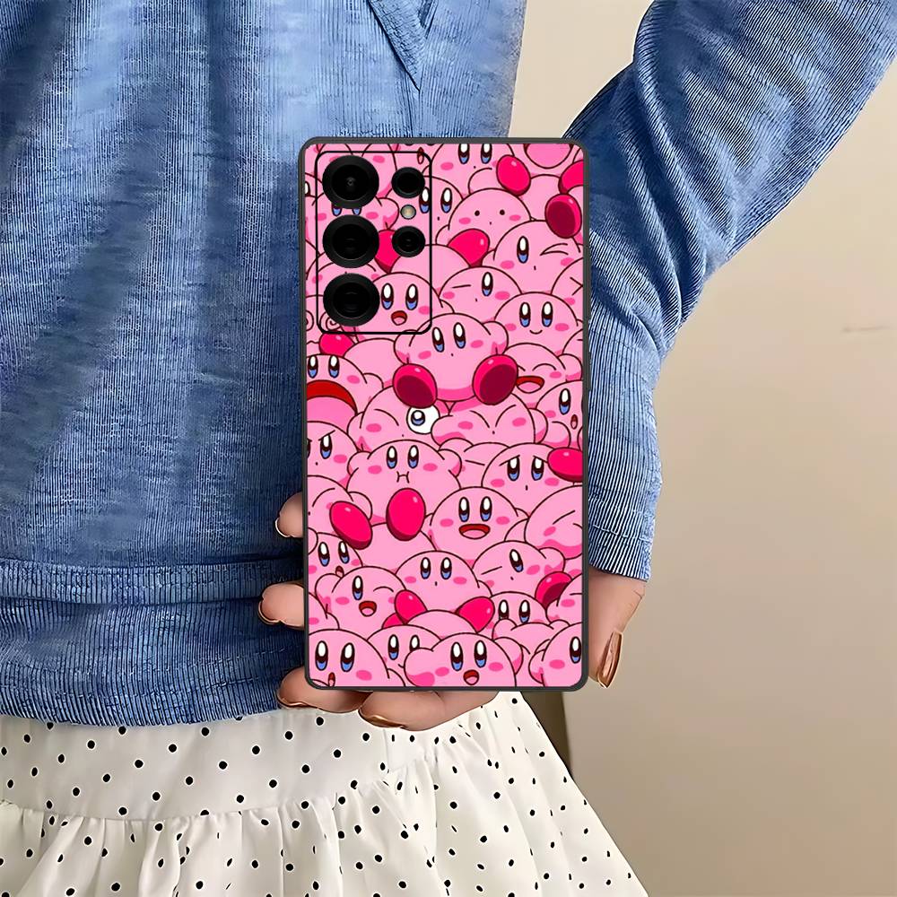 

Stars K-Kirby Clear Phone Case For Samsung S 24 Fe 25 Ultra Plus 20 Lite 21 30 22 23 24 22 Ultra 5G Fundas Samsung S24