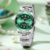 Luminous Calendar Business Watch Women'S Waterproof Steel Belt Quartz Watch Men'S Green Water Ghost Watch Stainless Steel