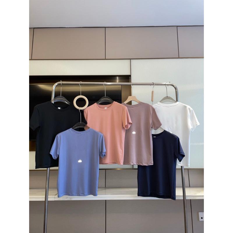 Tricou de vară 2025 pentru femei, cu mânecă scurtă și croială largă, culoare uni - Sportiv, Casual, Confortabil