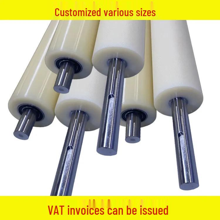 Custom Nylon & Plastic Roller Drums and Support Shafts for Conveyor Systems