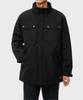 Cover Hip Hooded Padded Mix Media Jacket Black