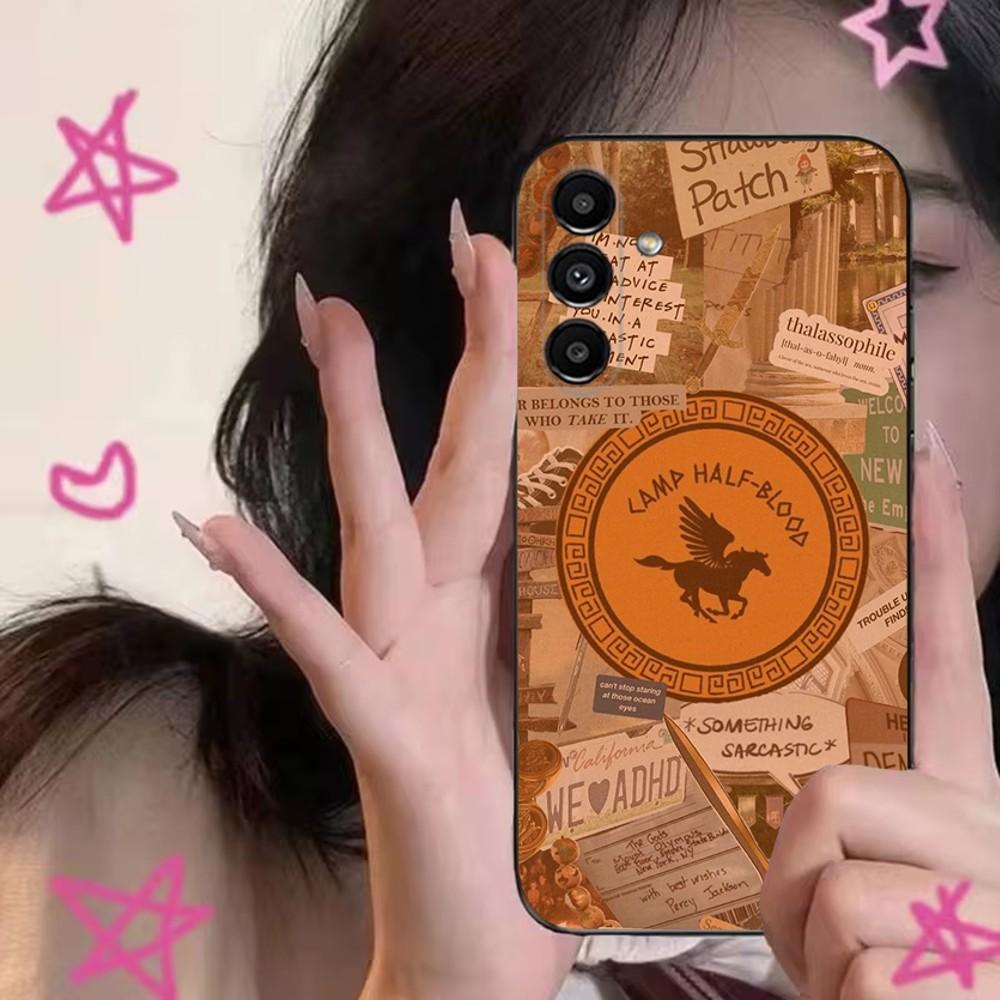 

P-Percy J-Jackson Poseidon Phone Case For Samsung S24,S21,S22,S23,S30,Ultra,S20,Plus,Fe,Lite,Note,10,9,5G Black Soft Cover Samsung S9