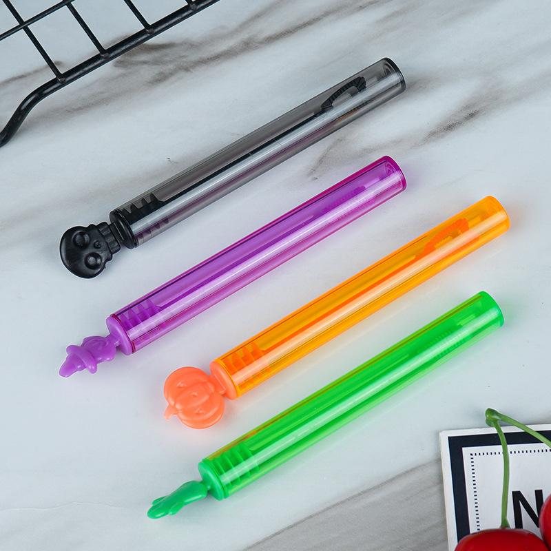 10Pcs 4.5Ml Halloween Wand Empty Tube Colorful Bubble Soap Bottle Kids Halloween Party Favors Pinata Filler Toys Gifts For Guest