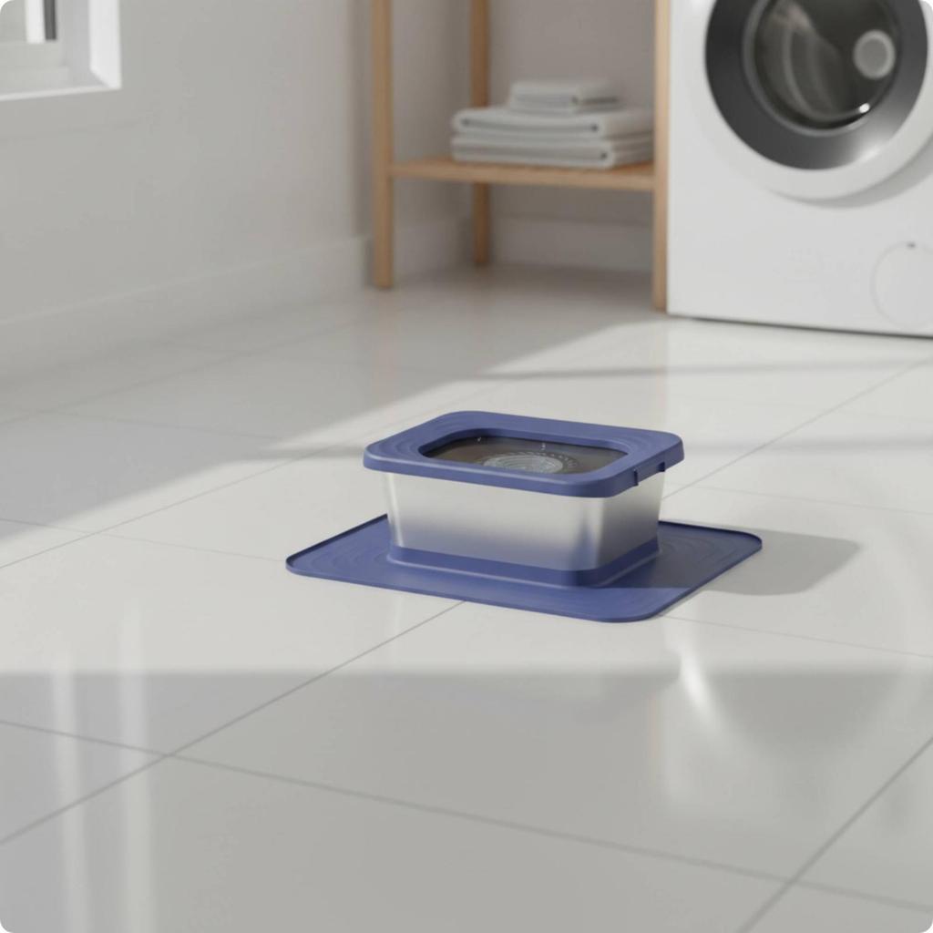 Leak-Resistant Pet Waterer No-Mess for Indoor Feeding Station, Multiple Pets