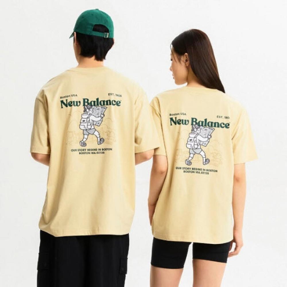 

New Balance Футболка с коротким рукавом Lqj Nbnee21513 36 Uni Nb Boy Travel Футболка с коротким рукавом 100