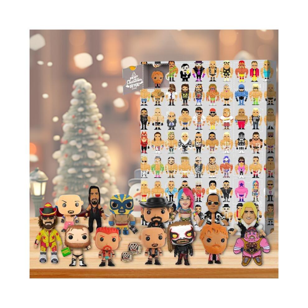 WWE Advent Calendar: 24-Piece Acrylic Blind Box Collectibles – Exclusive Christmas Gift for WWE Fans