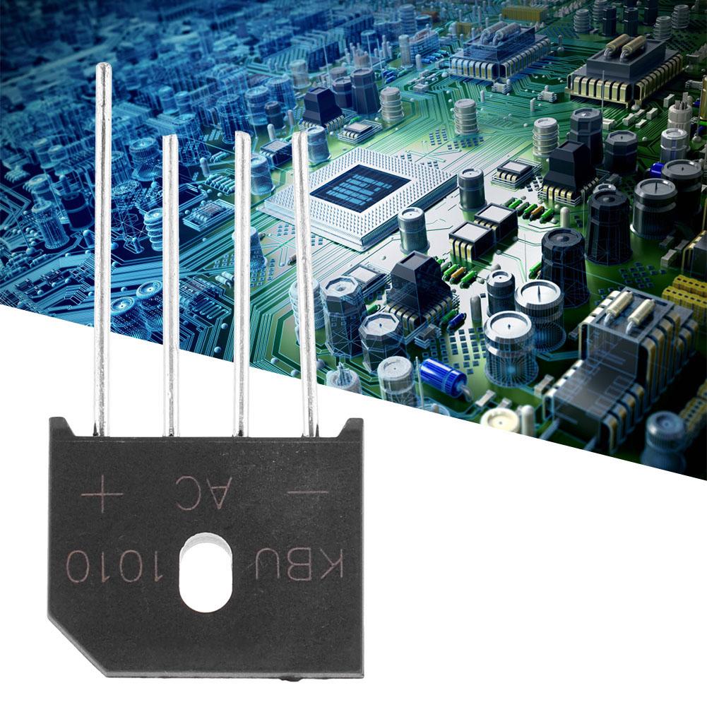 10A 1000V Diode Bridge KBU1010 Rectifier Bridge for Electronic Circuits(2pcs)