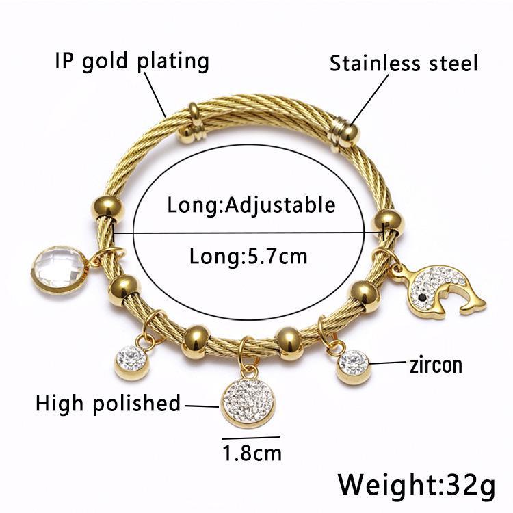 Edelstahl Elastisches Böses Auge Fatima Armband mit Türkischen Islamischen Motiven