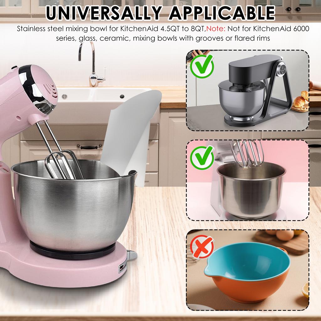 Stainless Steel Pouring Guard Leak Proof Side Wing Splatter Guard Easy To Clean Pouring Chute Accessory Easy To Use for Kitchen