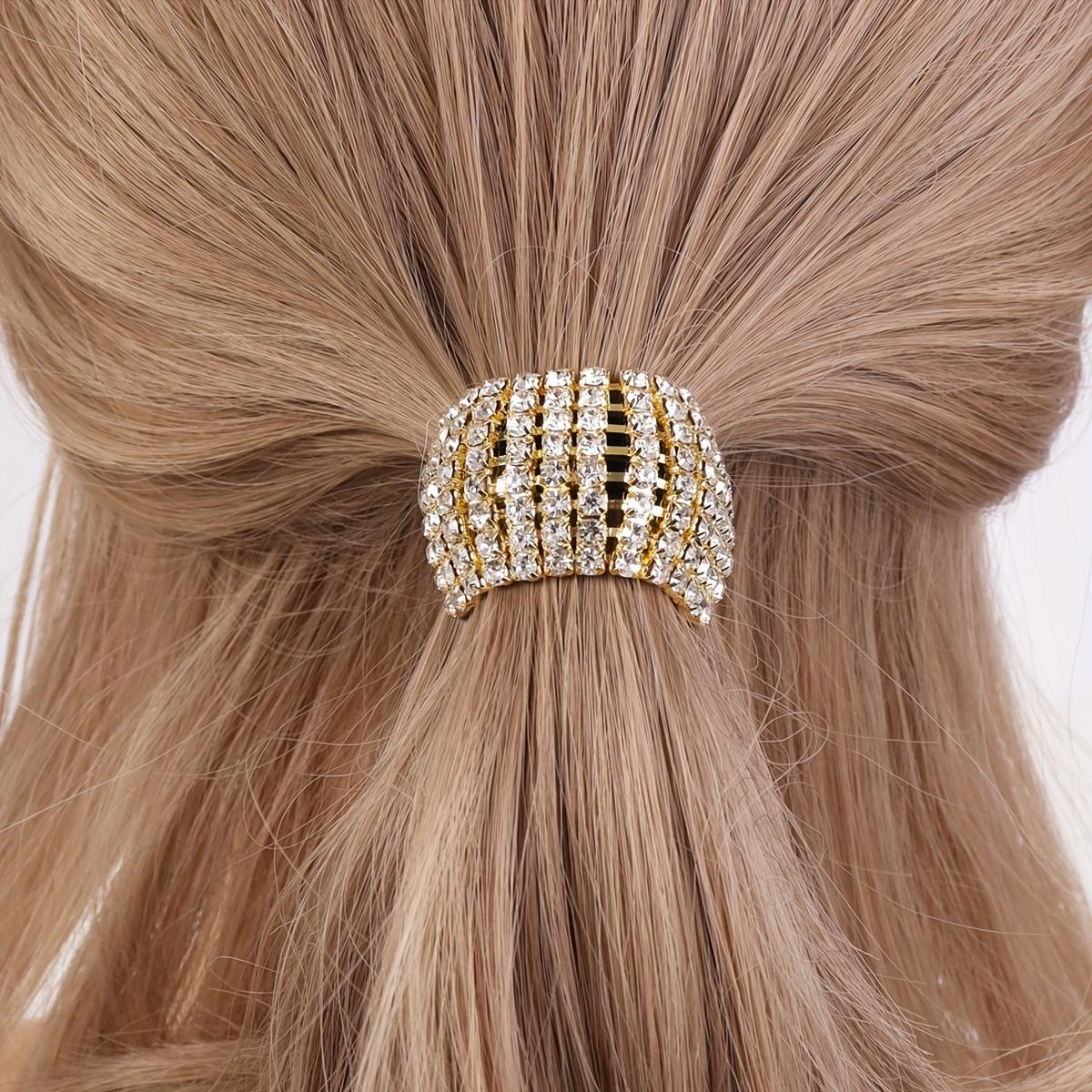 1PC creative fashion hairpin shiny hair band headgear золотой