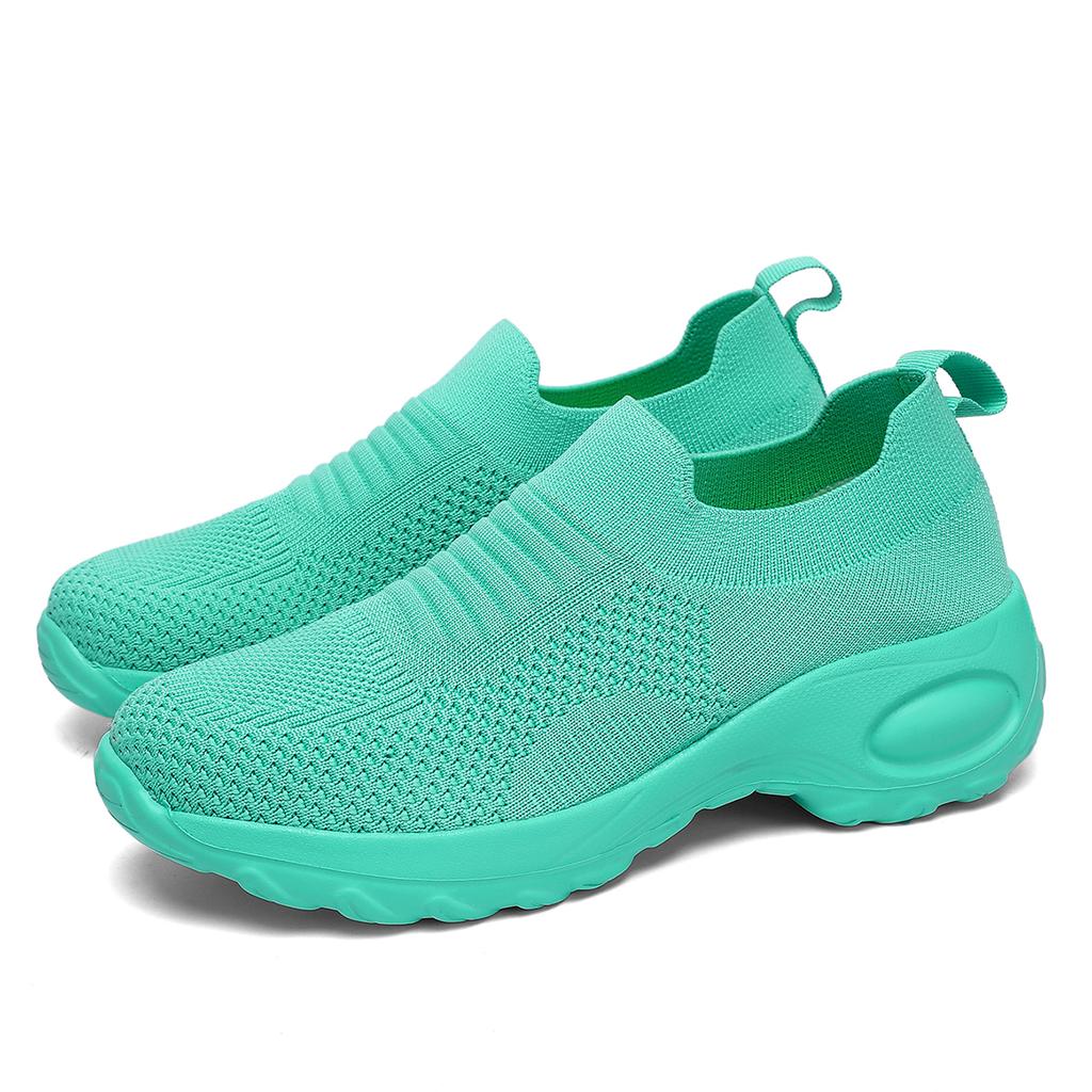 Shallow Slip In Walking Shoes Ladies' Thick Soled Fashionable Casual Shoes Comfortable Walking Sports Shoes