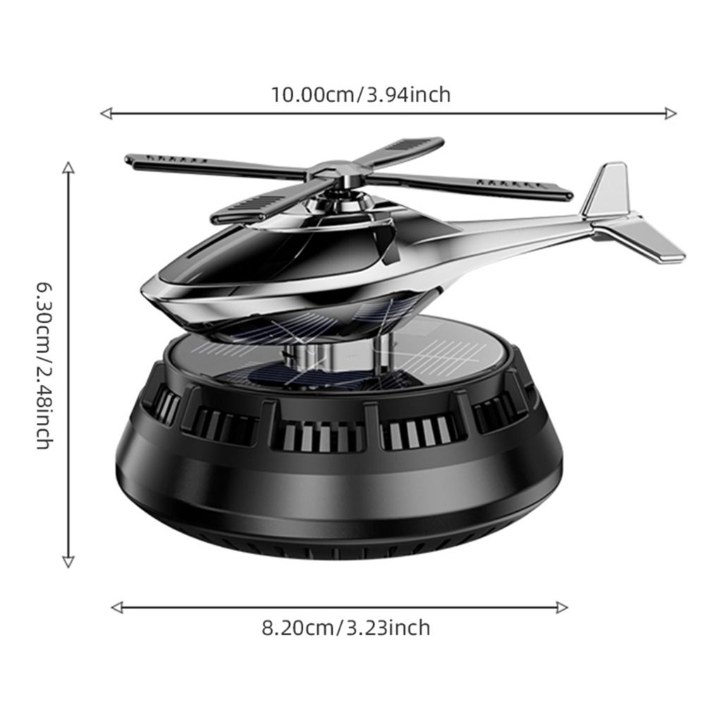 Helicopter Shape Dashboard Ornament Rotating Rotating Car Decor Car Air Freshener  Auto Gift