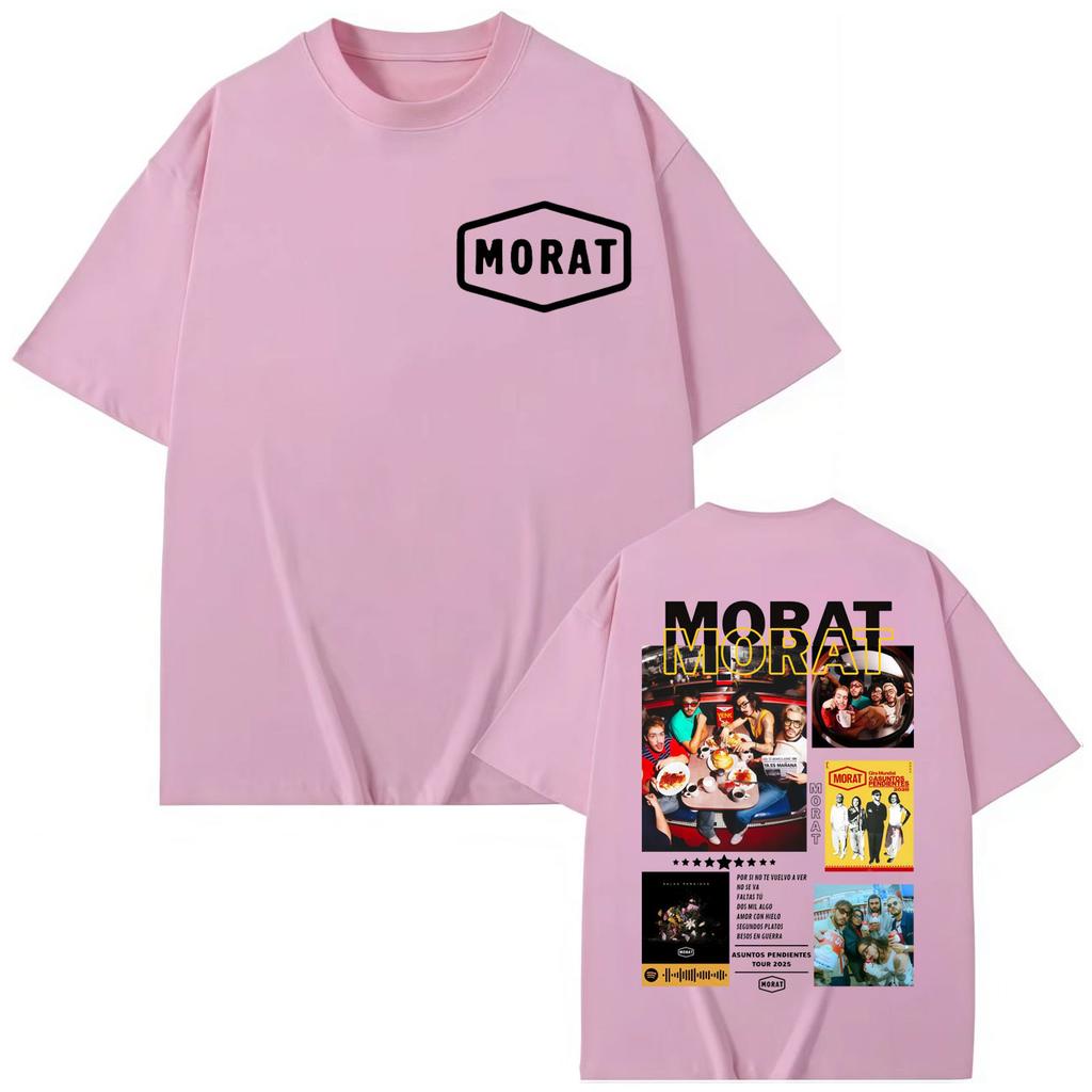 Colombia Band Morat Album Merch T-shirt Men Women Fashion Y2k Trend Short Sleeve T-shirts High Quality Cotton T Shirt