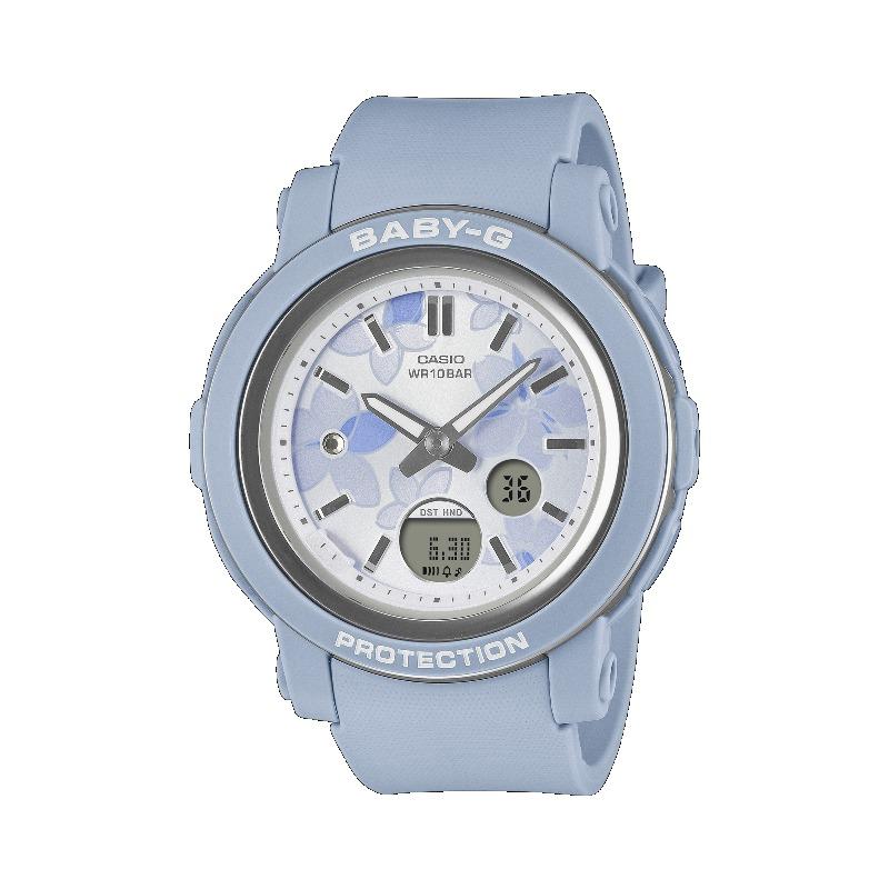 

Casio Baby-G Women s Resin 100M Water Resistant Digital Shock Resistant Quartz Watch BGA-290FL-2A синий