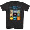 Styx Album Covers Art Men's T Shirt Collection Rock Band Tour Merch Music Black