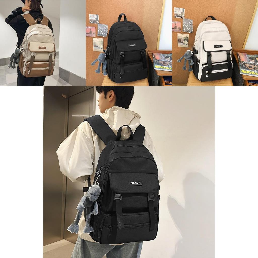 Streetwear Nylon Backpack For Teens And Adults With 15in Laptop Compartment And Ergonomic Design