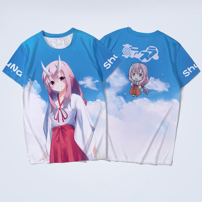 Anime trička Tenkrát jsem se reinkarnoval jako sliz 3D tištěný streetwear Muži Ženy Tričko nadměrné velikosti Harajuku Dětská trička Topy