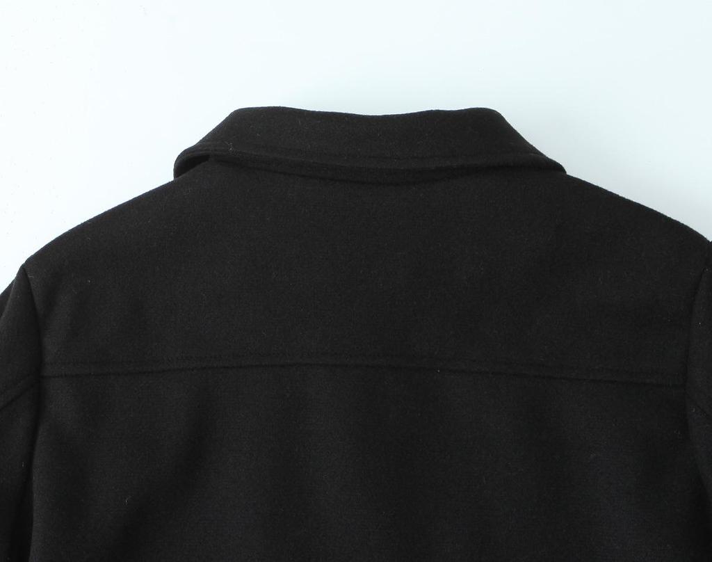 TAOP&ZA Early Spring Soft Jacket with Zipper Detail and Turn-Down Collar, Long Sleeve, Short Outerwear