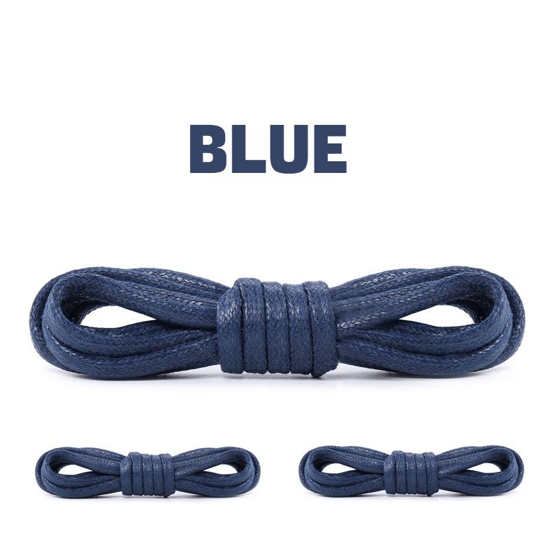 1Pair Cotton Waxed Shoelaces Round Rope Shoe laces Boots Laces for Shoes Waterproof Leather Shoelace 60/80/100/120/140/180cm