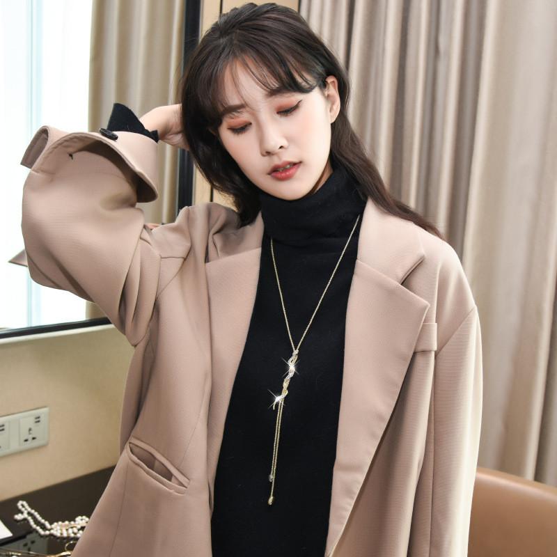 Elegant Snake Pendant Necklace For Women Autumn And Winter Fashion Accessories