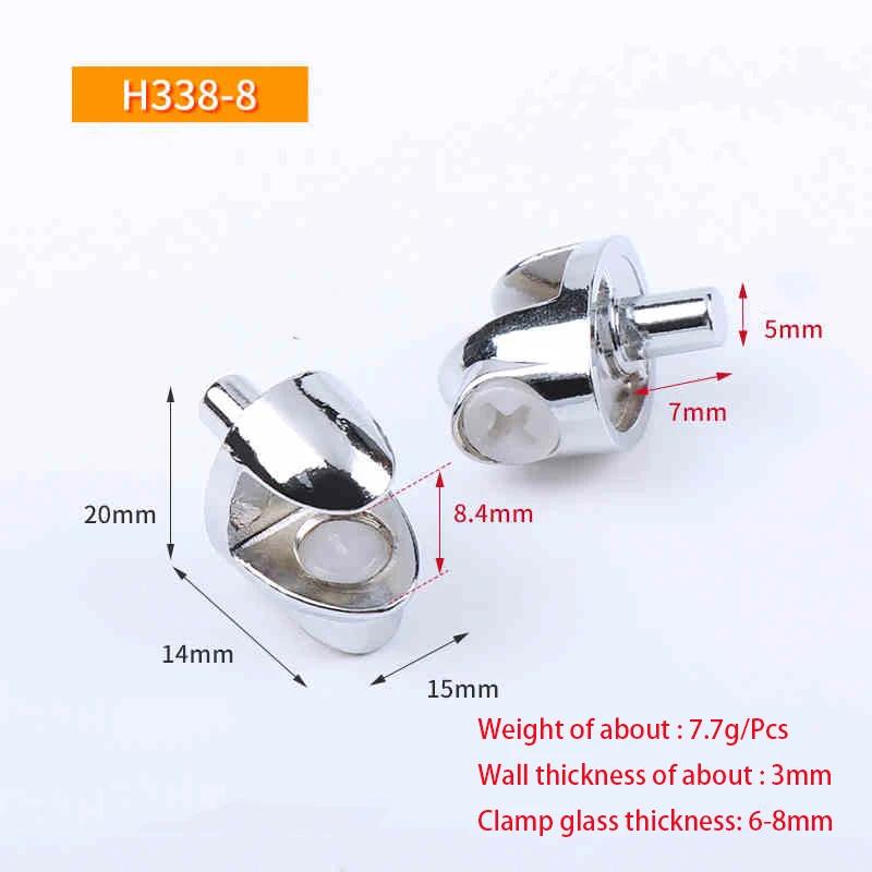 

4-12Pcs Zinc Alloy Glass Clip Bathroom Mirror Clip Fixing Bracket Mirror Glass Clip Bracket Furniture Hardware Accessory 4Pcs