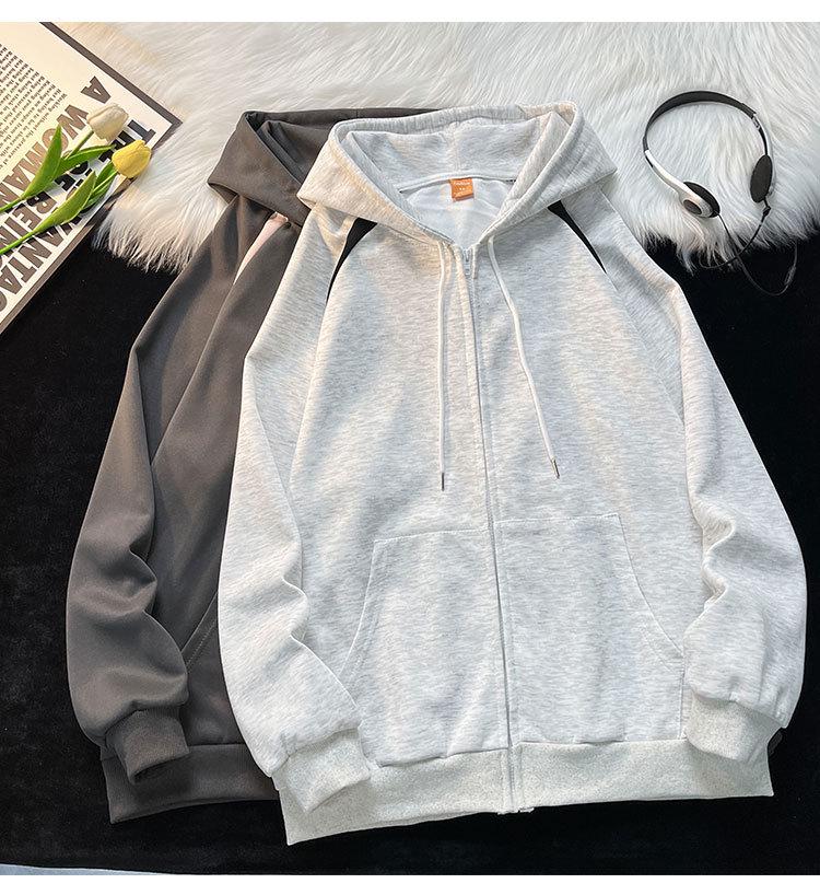 Dámská retro mikina s kapucí - Všestranná, volná, ležérní móda na jaro a podzim.