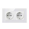 European Standard Wall Power Socket Panel Round Hole Panel Socket