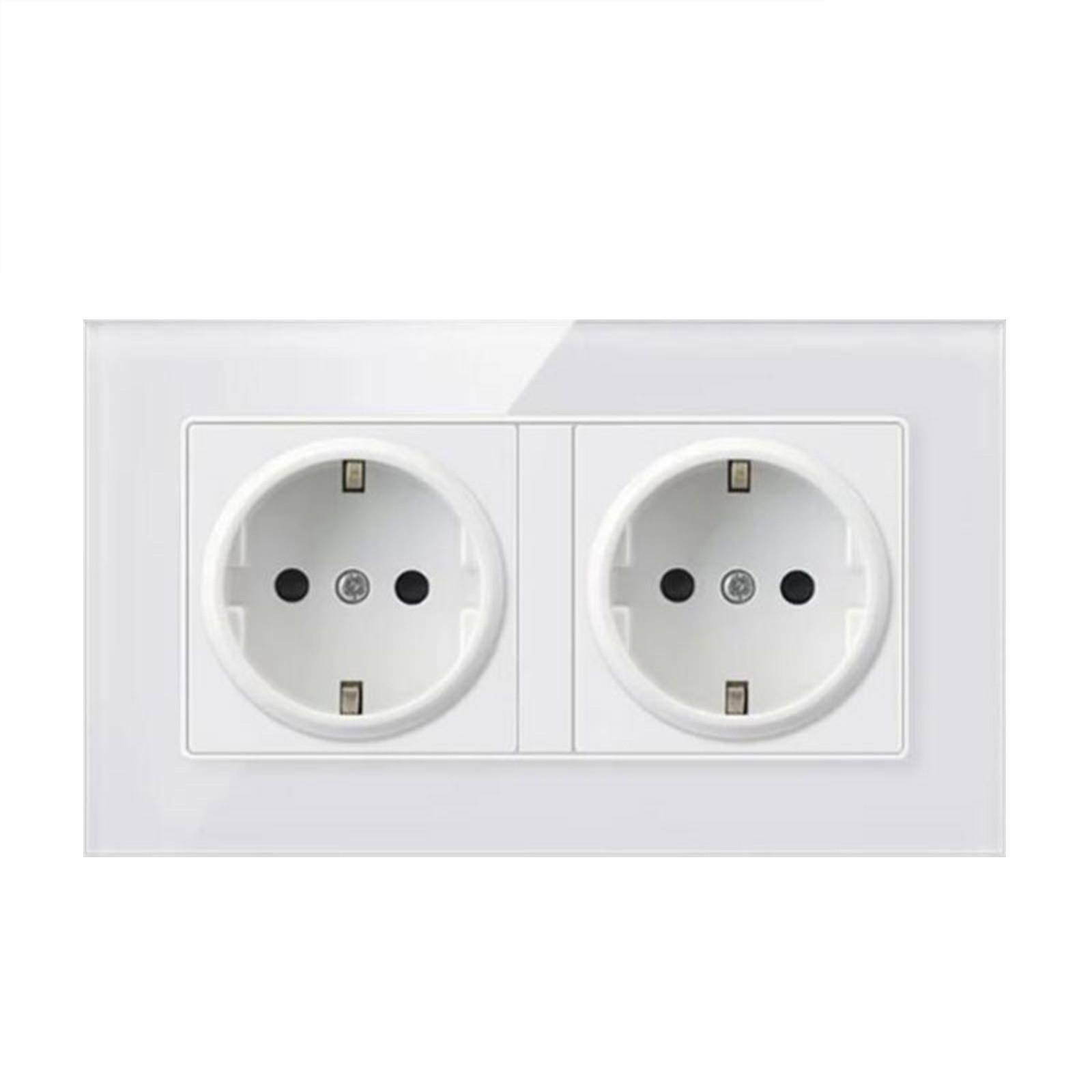 

Європейський стандарт настінної розетки. Панельна розетка з круглим отвором One Size білий