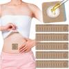 50 Patchs à l'Huile de Ricin, Compresse jetable à l'Huile de Ricin pour le Nombril Patch auto-adhésif pour le nombril Très absorbant
