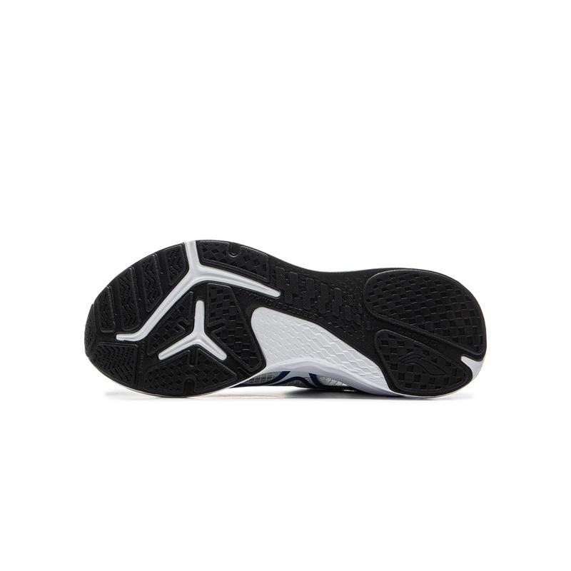 Li Ning Kids PU Versatile Comfortable Non-Slip Wear-Resistant Low-Top Running Shoes Men Running Shoes White Blue Green YKFV040-5