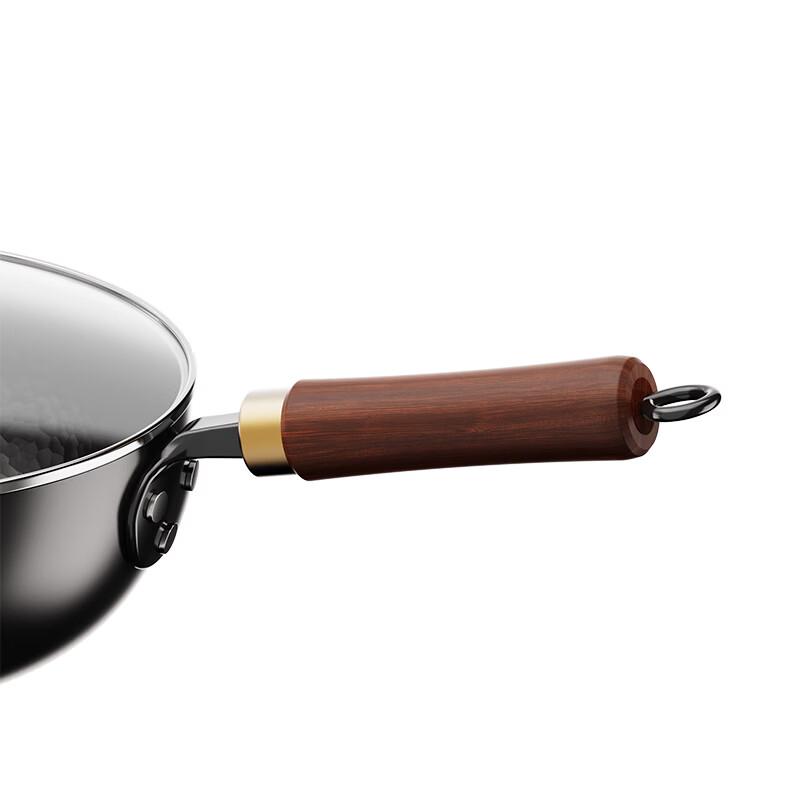 SMEO Hammered Iron Stir-Fry Pan