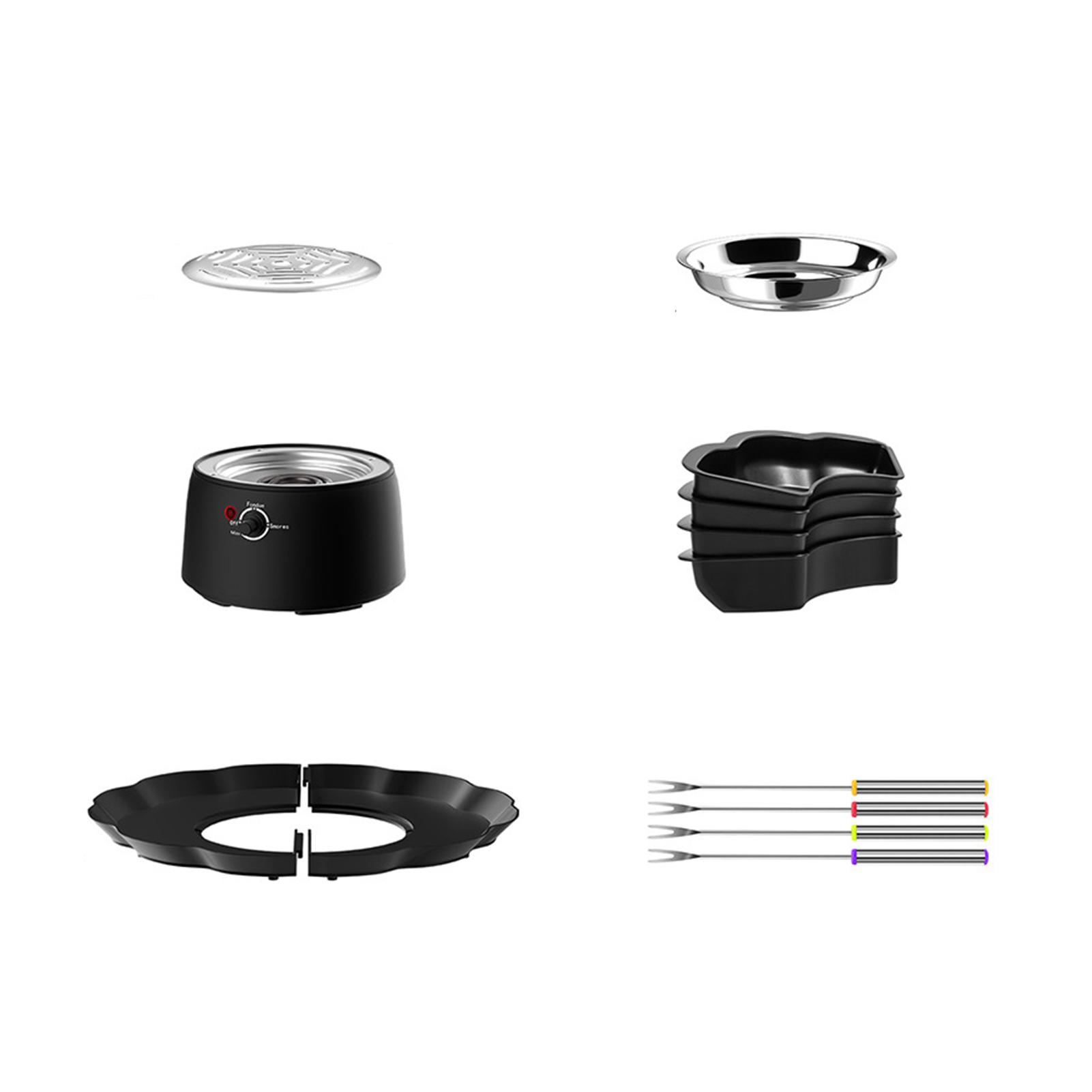 

Chocolate Fruit Plate Paired With Heat-resistant 430 Stainless Steel Melting Pot Party Gathering no2eu plug