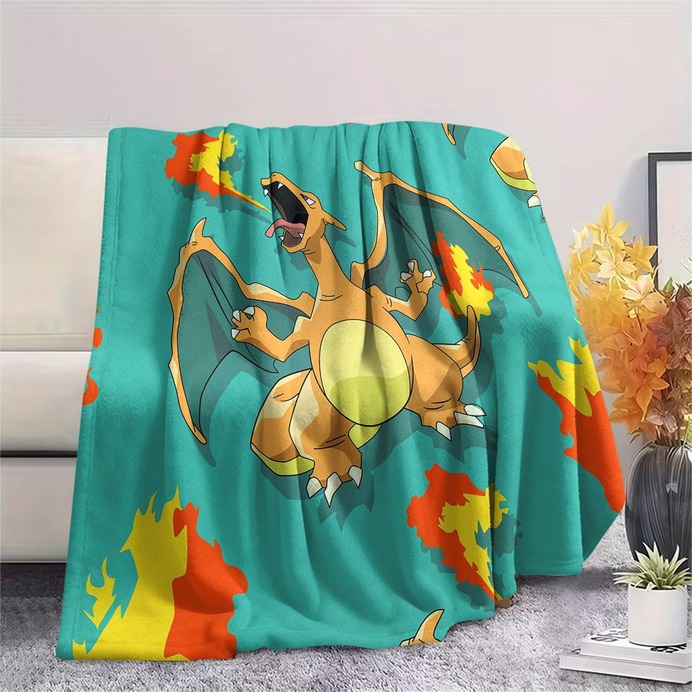 Hand-drawn Blaziken  Print Flannel Blanket, High quality Comfortable for All Seasons, Home Decor, Warmth and Comfort