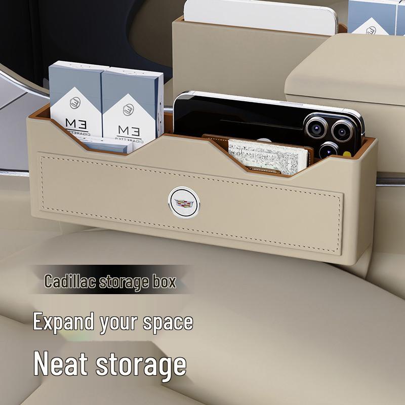 Compatible Car Seat Gap Storage Box for CT4, CT5, CT6, XT4, XT5, XT6