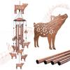 Carillons éoliens Cochon pour l'extérieur, Cadeaux Cochon pour Femmes/Hommes/Condoléances/Mémorial/Fête Anniversaire Cadeaux Carillons éoliens en Métal Extérieur/Intérieur, Décor de Patio