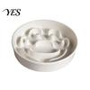 Spine Protection Pet Bowl Elevated Slow Feeder, Ceramic Dog with Stand, Prevents Holder Choking, Protects Spine, Raised Food for Cats Dogs Anti-Choke