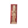 18Cm Unfinished Wooden Nutcracker Blank Soldier Doll With Paint Brush Pigment Diy Painting Craft For Christmas Home Decoration