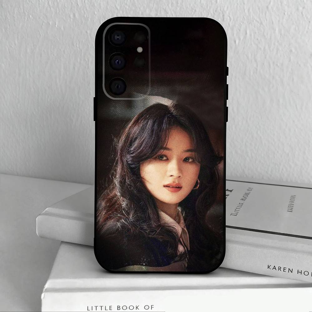 Orientalische Schönheits-Schauspielerin Zhao Liying Handyhülle Für Samsung S25,S24,S21,S22,S23,S30,Ultra,S20,Plus,Andere Weiche Schwarze Hülle
