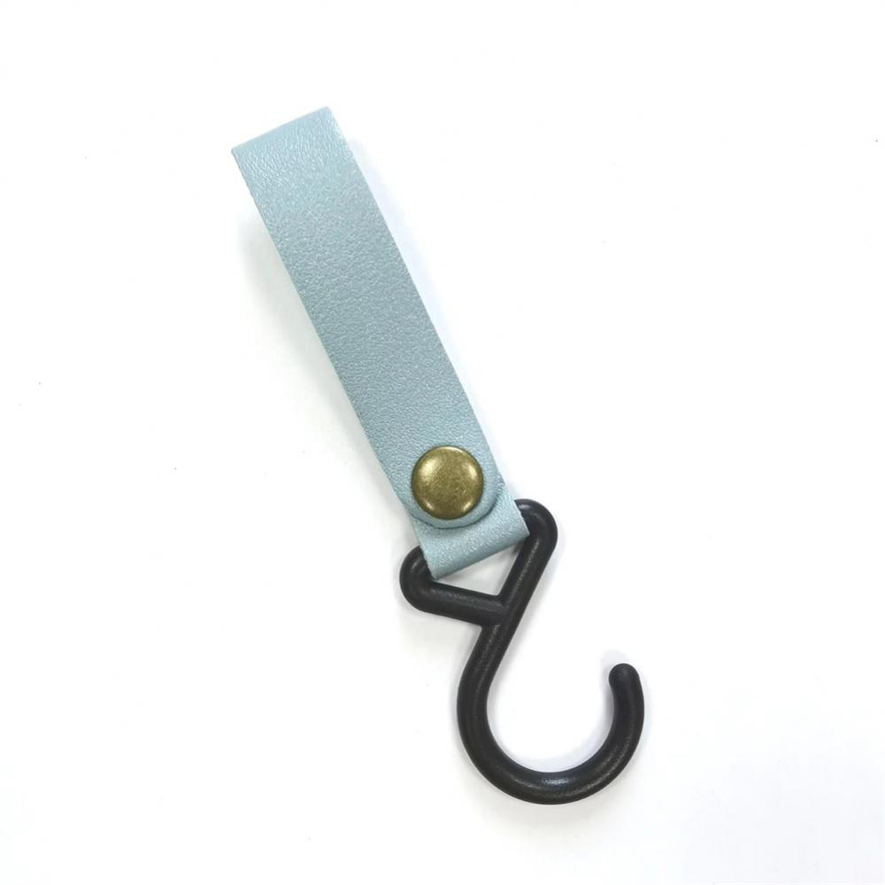 Outdoor Hanging Hooks Rope Clothesline Portable Leather Shelf Hook Durable Storage Rack Lanyard Canopy Hanger S-shaped