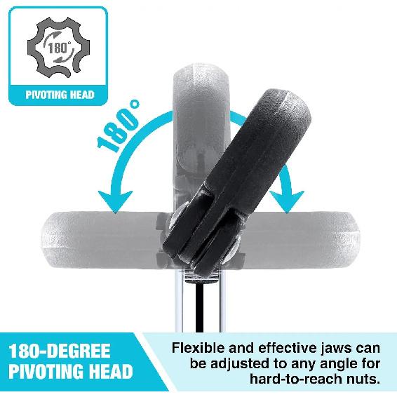 11" Basin Wrench Adjustable Sink Wrench Tap Nut Spanner 3/8" to 1-1/4" for Faucet Plumbing