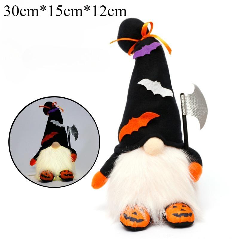 Кукла без лица на Хэллоуин, гном на Хэллоуин, светящийся гном на Хэллоуин, плюшевый гном, украшения, плюшевая кукла без лица, декор для вечеринки
