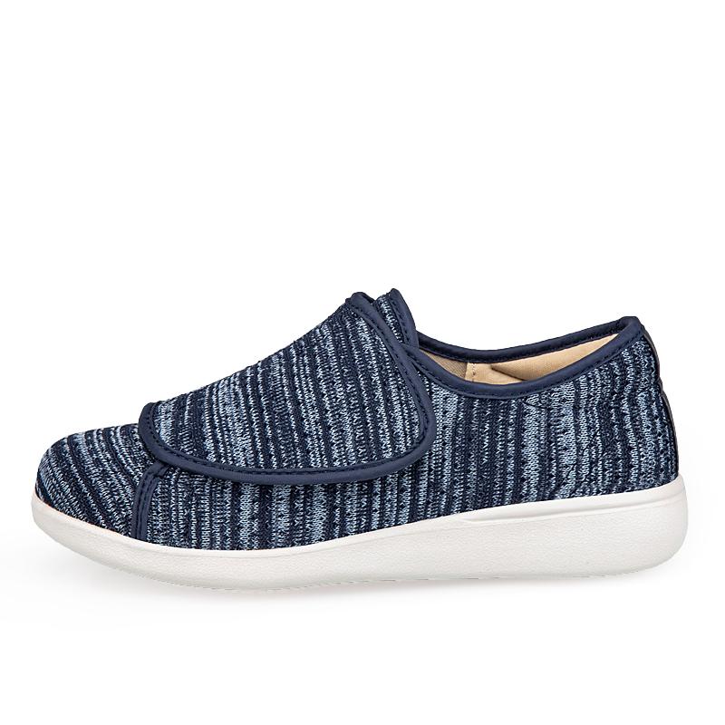 Orthopädische Diabetikerschuhe für breite Füße mit verstellbarem Verschluss Leichte Ödemschuhe mit hohem Fußgewölbe für ältere Menschen