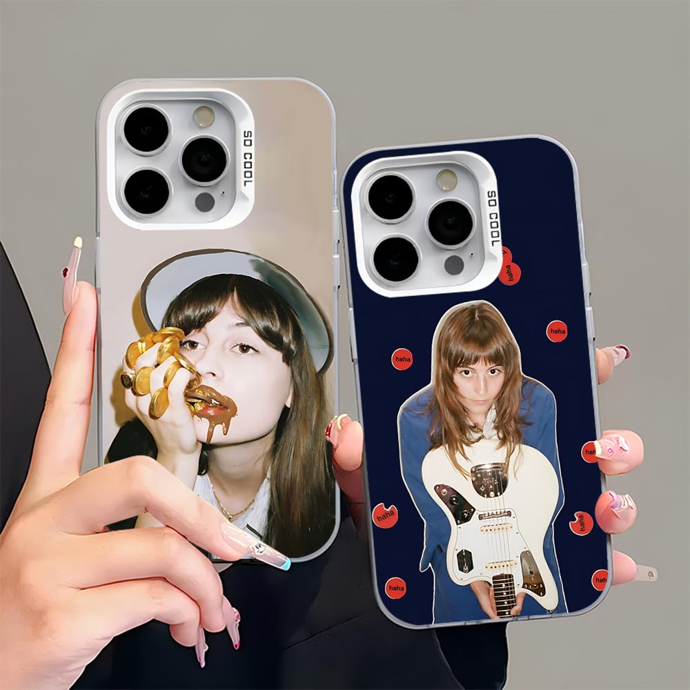 Faye W-Webster Singer Phone Case For iPhone 16,15,14,13,12,11,Pro,Max,Plus,Mini,XS,SE Anti Fall Gray White Matte Hard Bumper