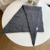 1Pc Triangular Scarf Warm Solid Color Soft Shawl Versatile Knit
